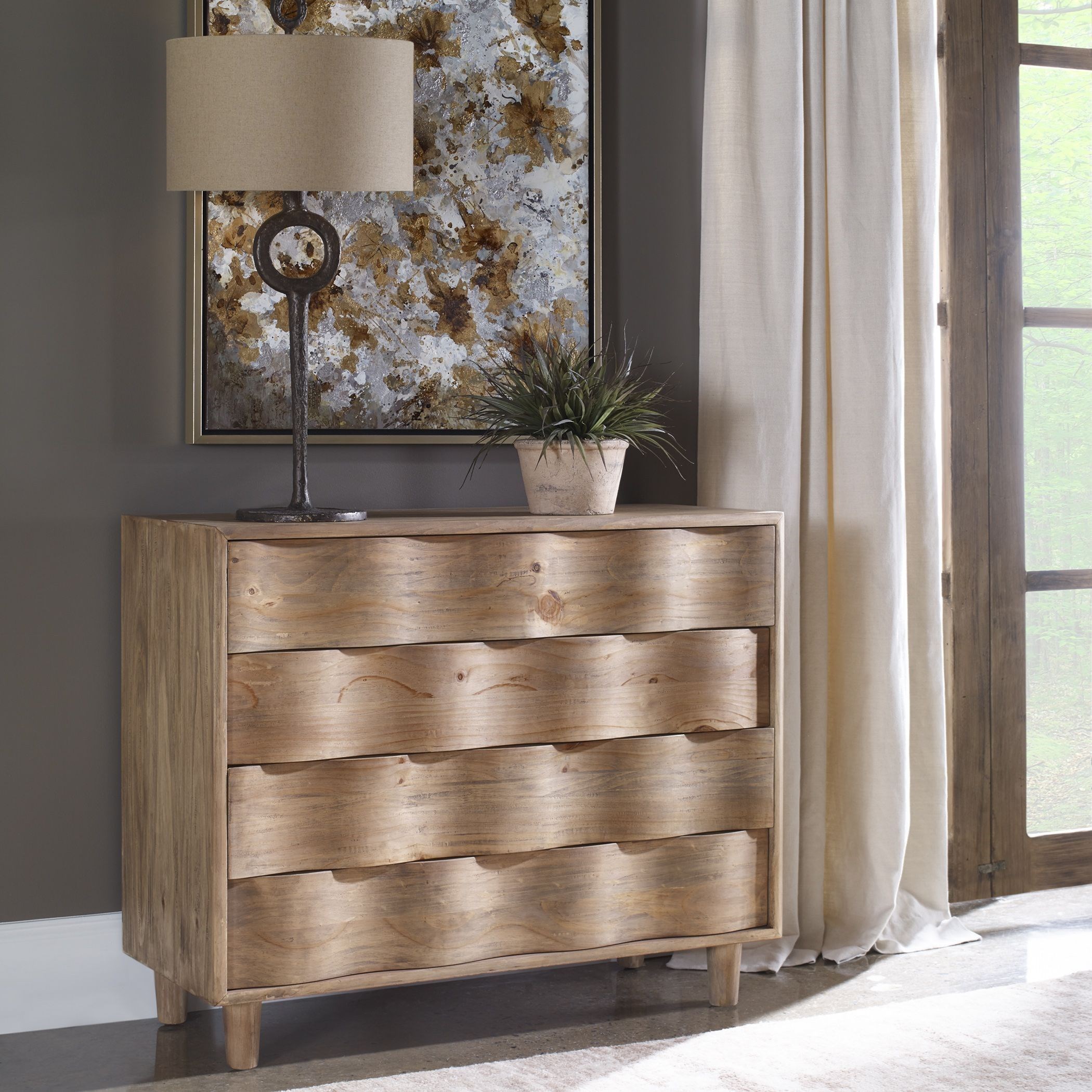 Uttermost Accent Furniture Chests Crawford Light Oak Accent Chest